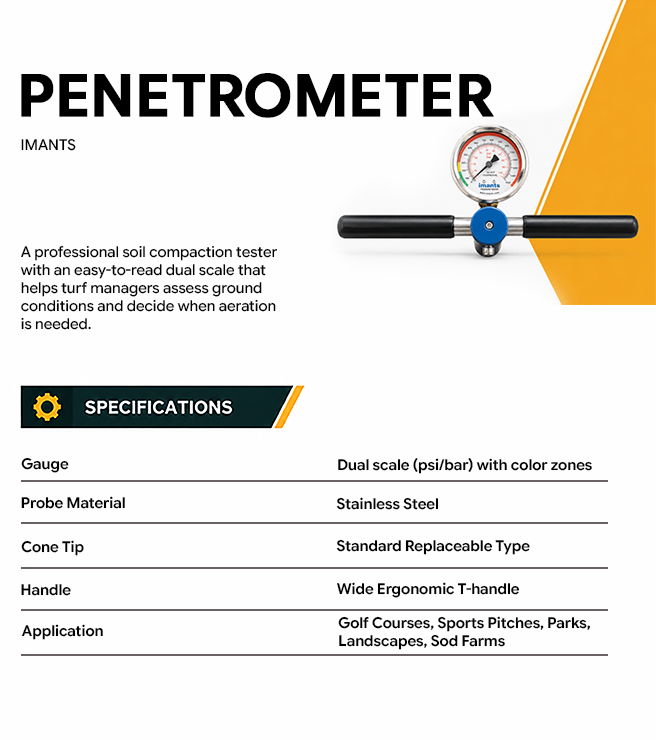 Penetrometer on promotional page with yellow element