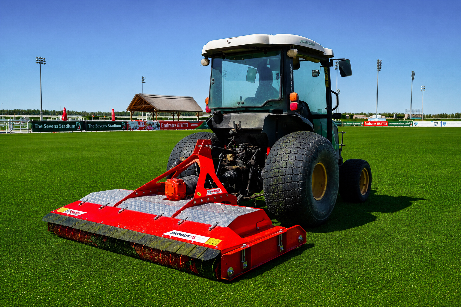 Trimax ProCut 5 trimax procut s5 attached to tractor