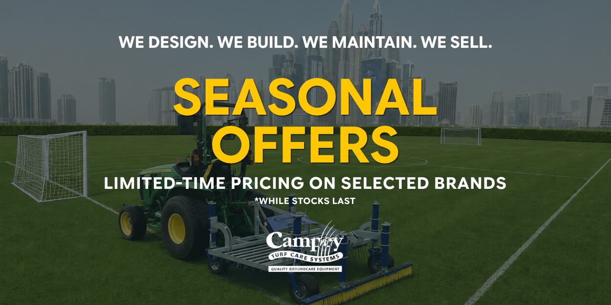 Campey turf care machinery seasonal offers in the UAE with limited-time promotional pricing.