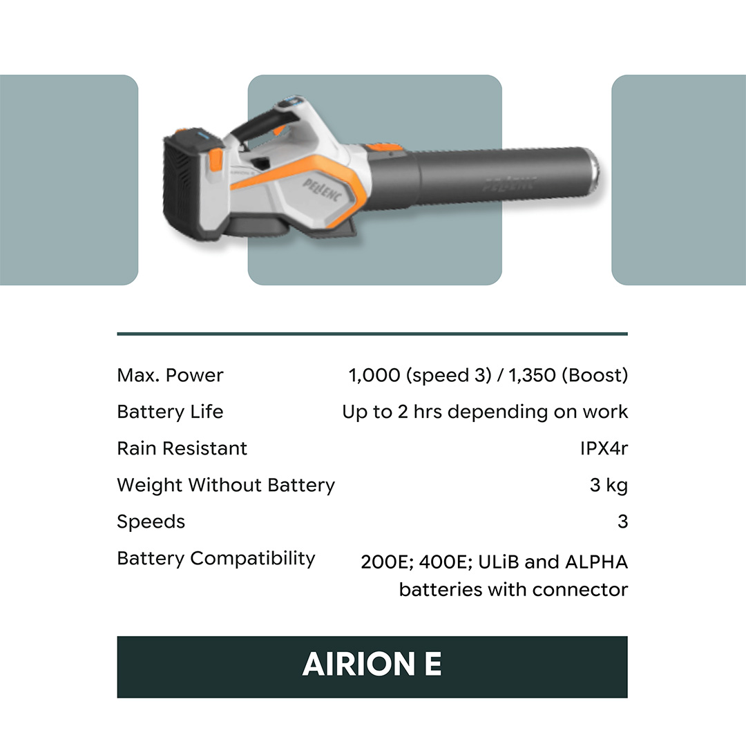 commercial landscape maintenance equipment Airion E