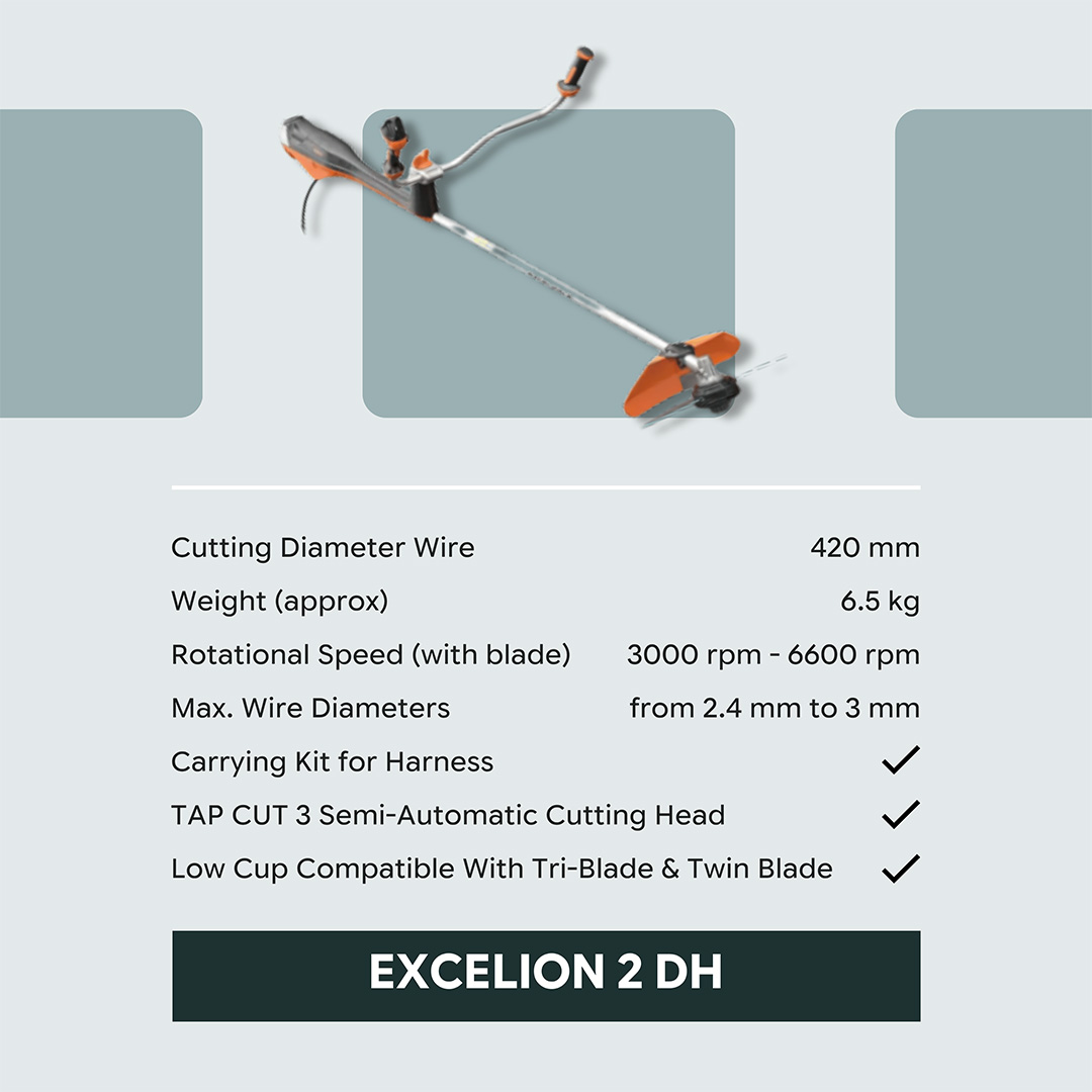 brush cutter Pellenc landscape equipment UAE Excelion 2 DH