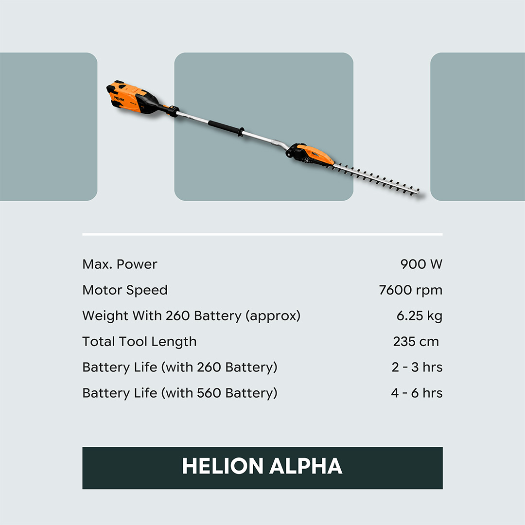 Landscaping machinery UAE Pellenc battery tools 