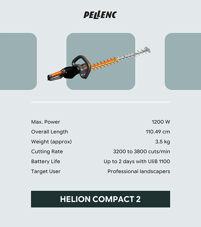 Pellenc Helion landscape equipment UAE