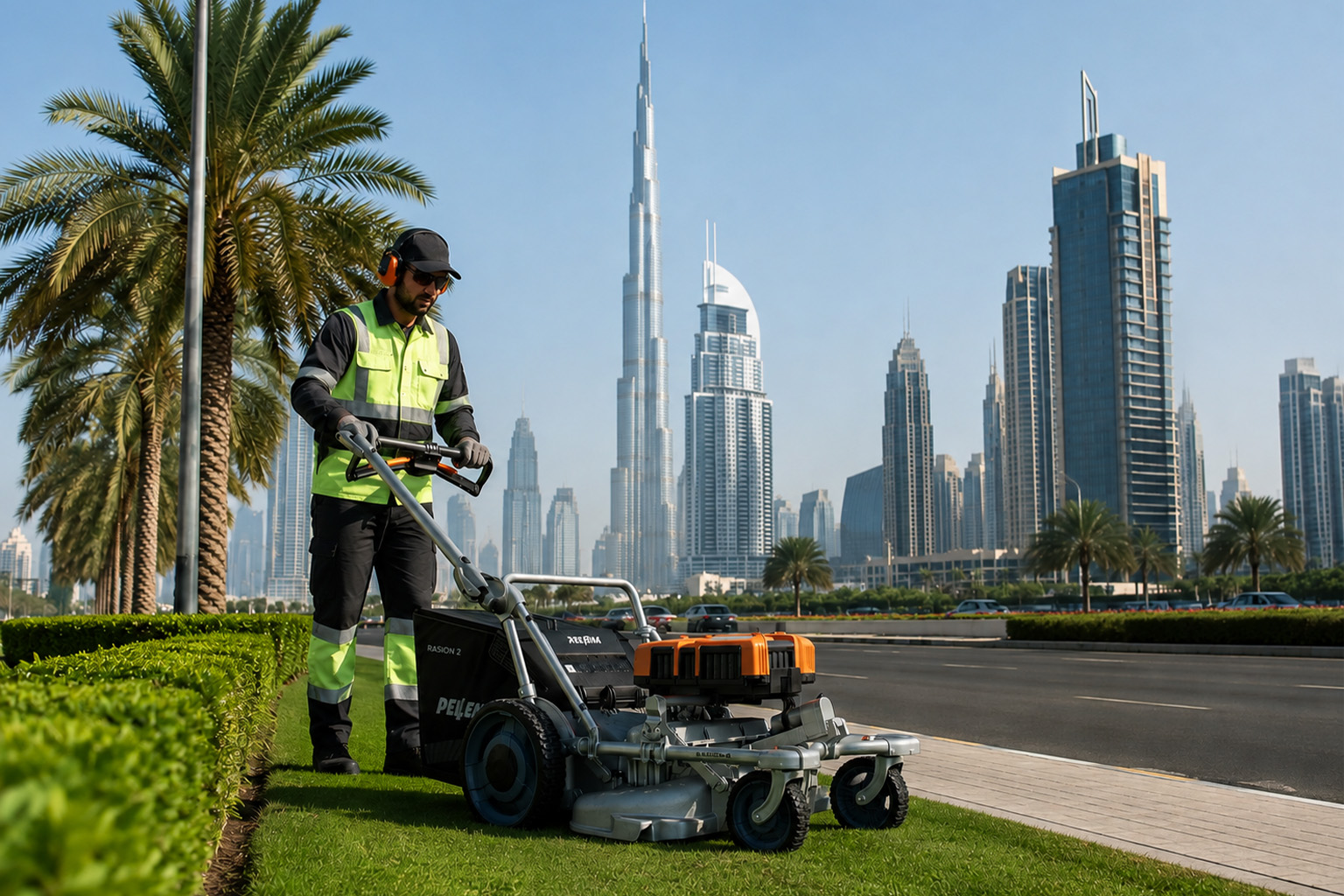 PELLENC RASION 2 commercial lawn mower for sale in Dubai, used for professional landscape maintenance in the UAE.