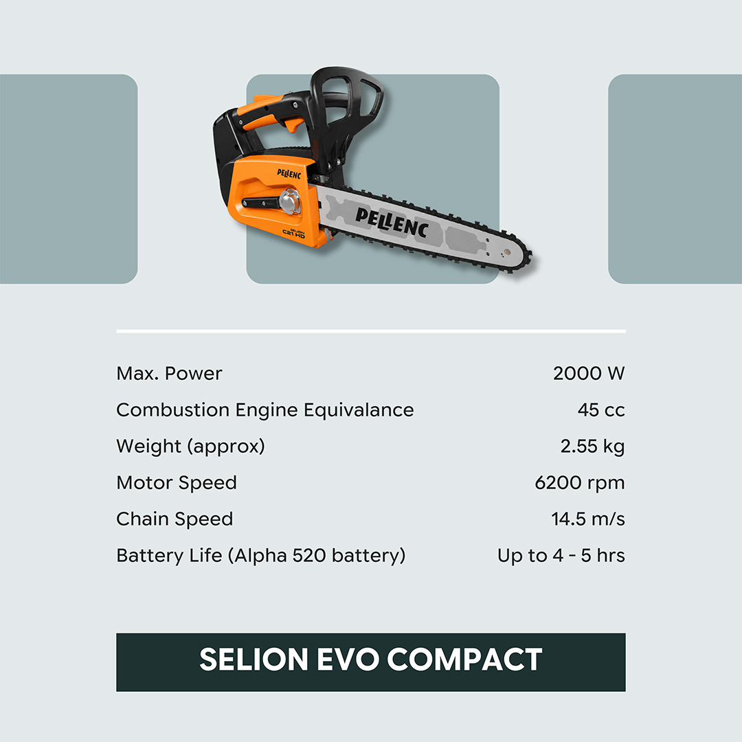 Pellenc Selion Evo Compact landscape maintenance equipment UAE 