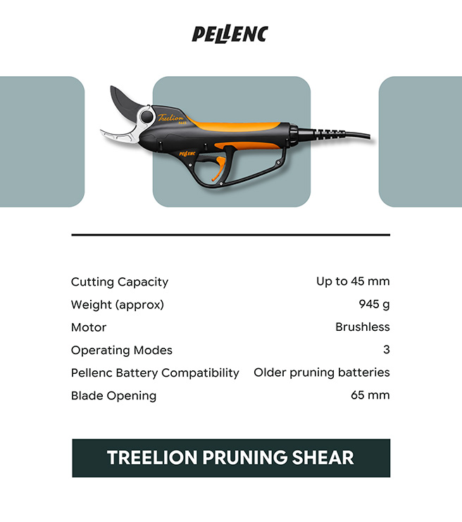 Pellenc Treelion Pruning Shear landscape maintenance equipment UAE commercial landscaping products