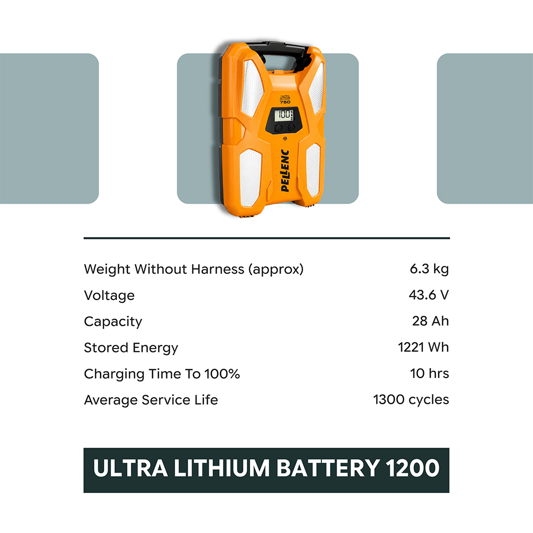 Pellenc battery tools UAE landscaping machinery Ultra Lithium Battery