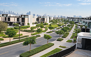 construction company orient irrigation services constructs streetscapes in dubai hills